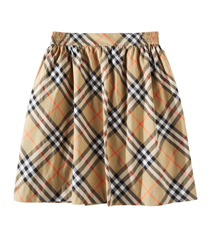 Burberry Vintage Check-pattern Cotton Shorts In Multicoloured