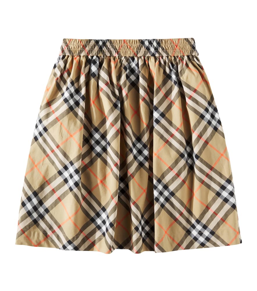 Burberry Vintage Check-pattern Cotton Shorts In Multicoloured