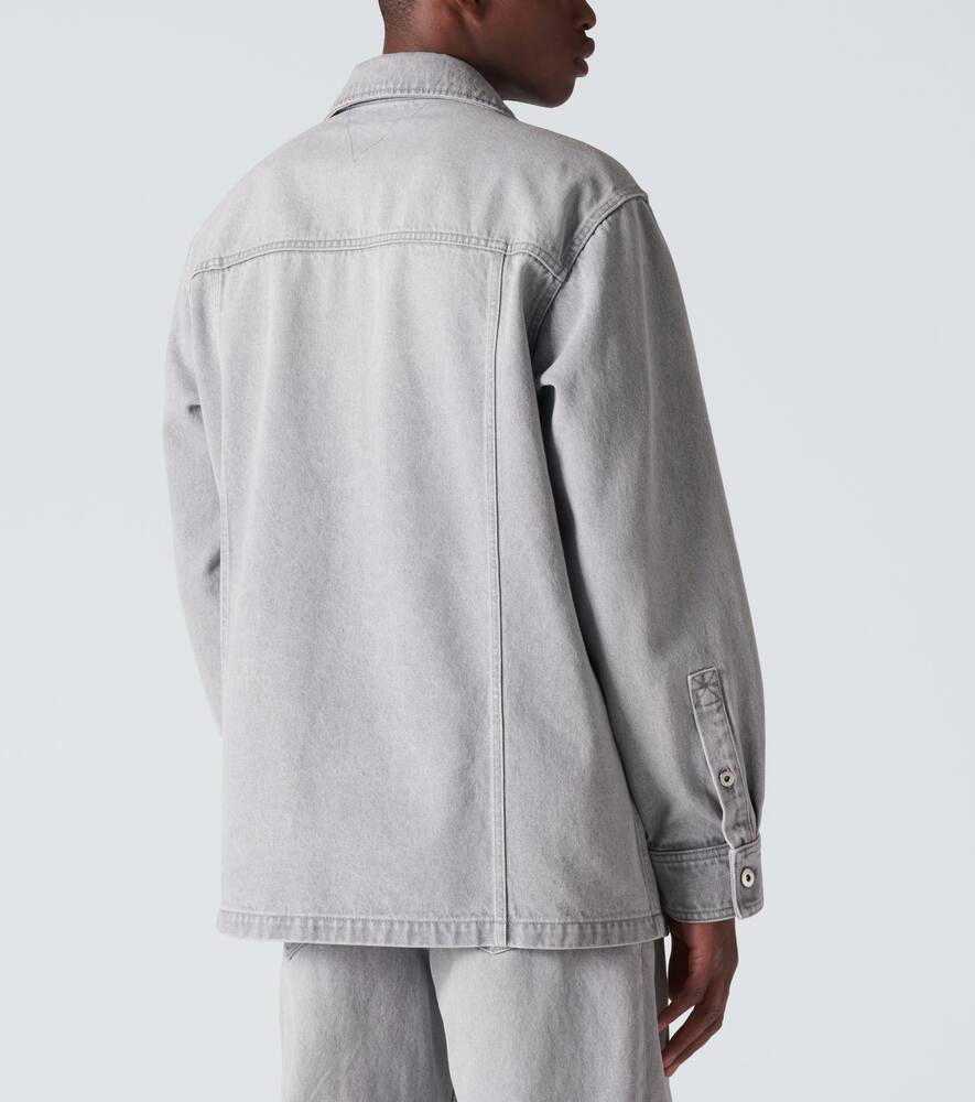 Bottega Veneta Denim Shirt In Grey