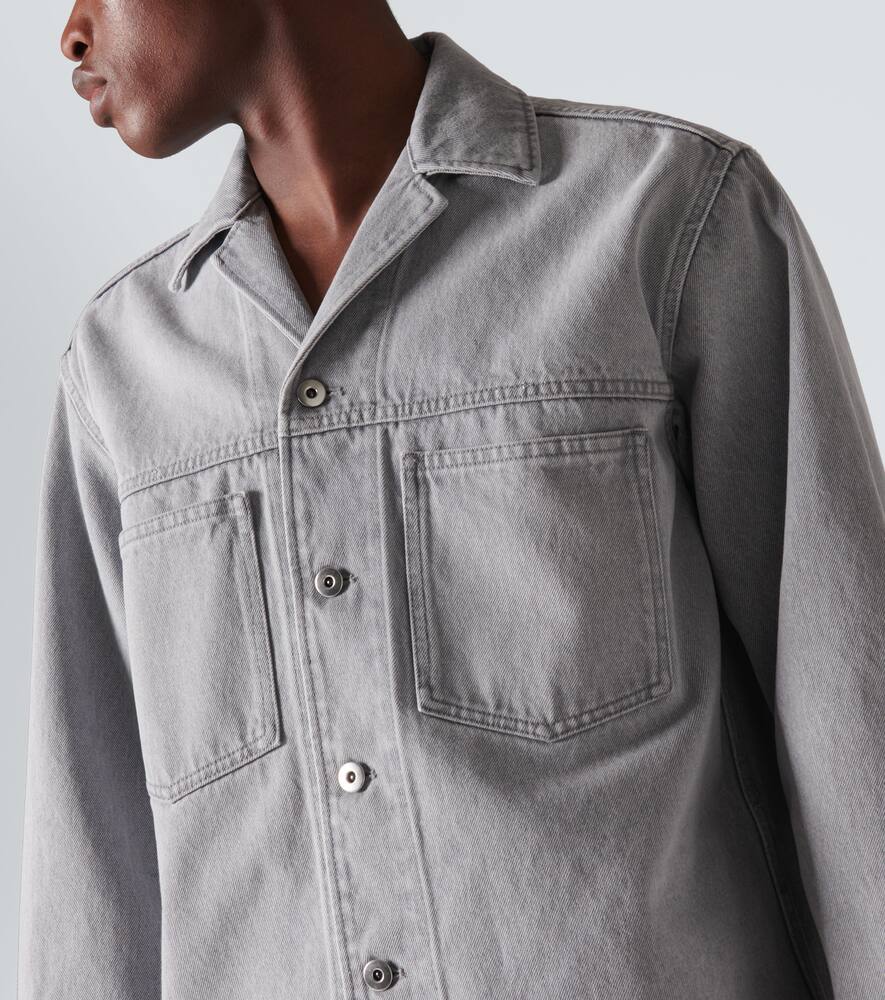 Bottega Veneta Denim Shirt In Grey