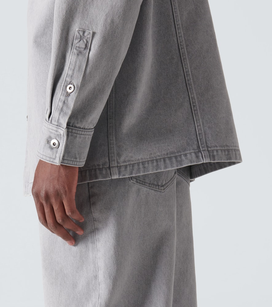 Bottega Veneta Denim Shirt In Grey