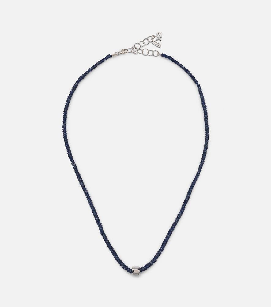 Suzanne Kalan Infinite 18kt white gold necklace with sapphires