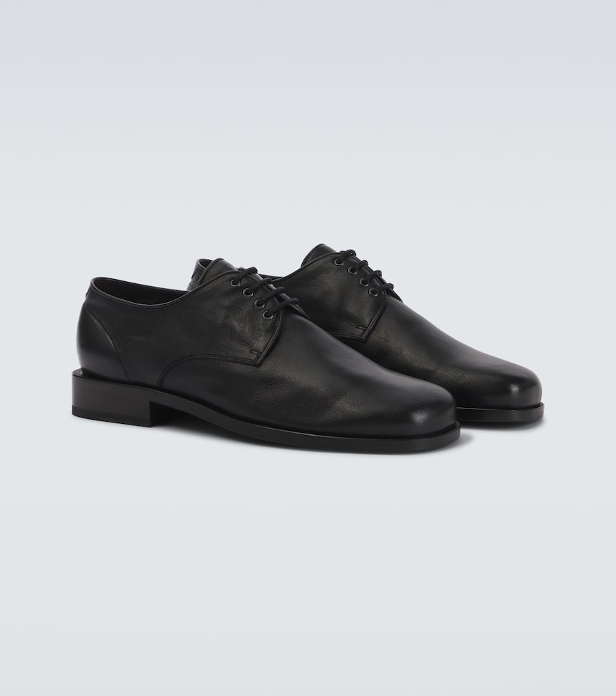 Lemaire Anatomic Derbies Lace Up Shoe In Black