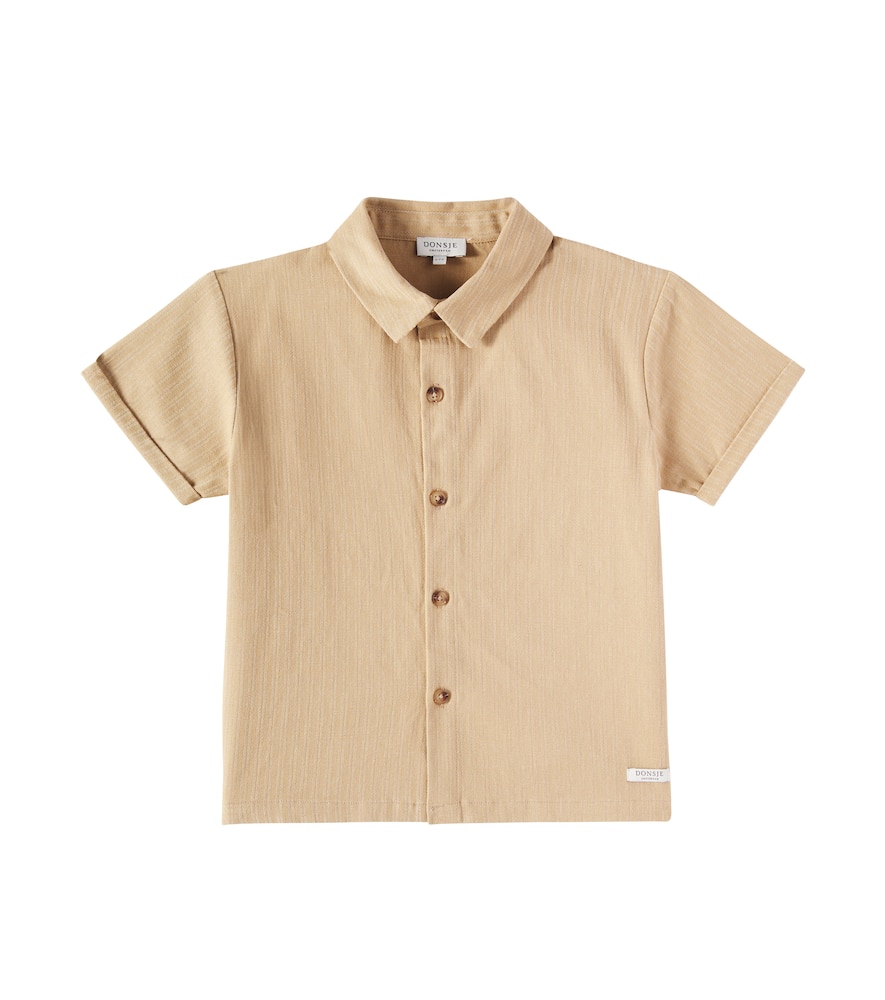 Donsje Brammie Striped Cotton Shirt In Neutrals