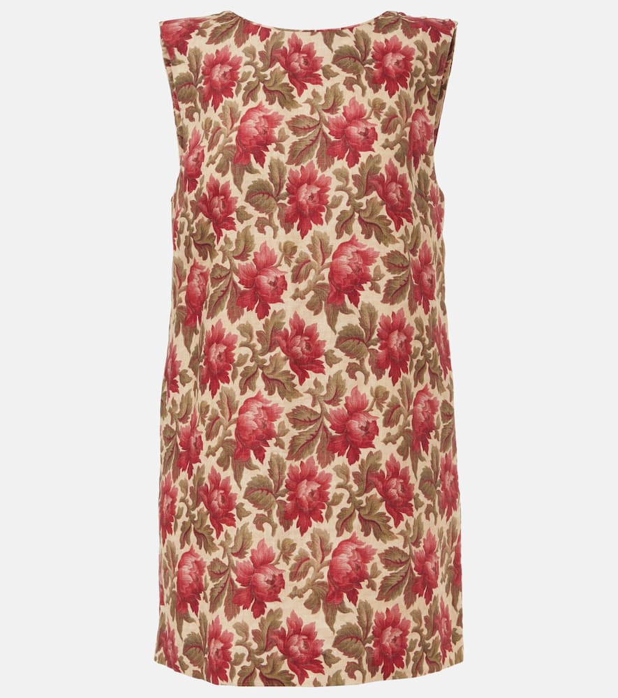 Rosalie floral linen shift dress