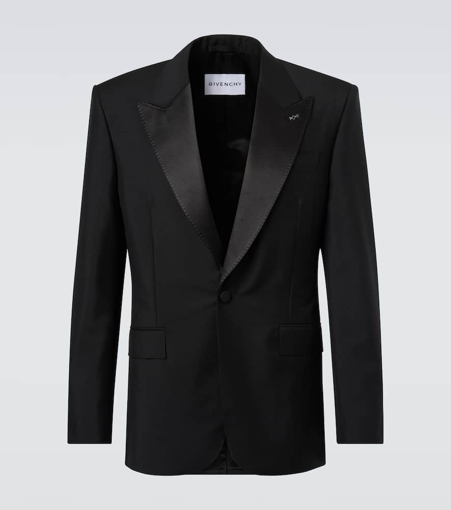 Wool and mohair tuxedo jacket