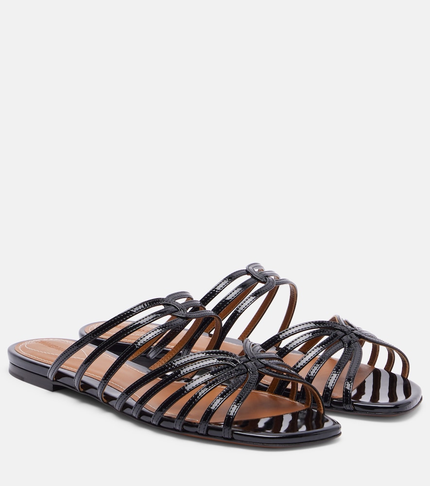Zimmermann Aura patent leather sandals
