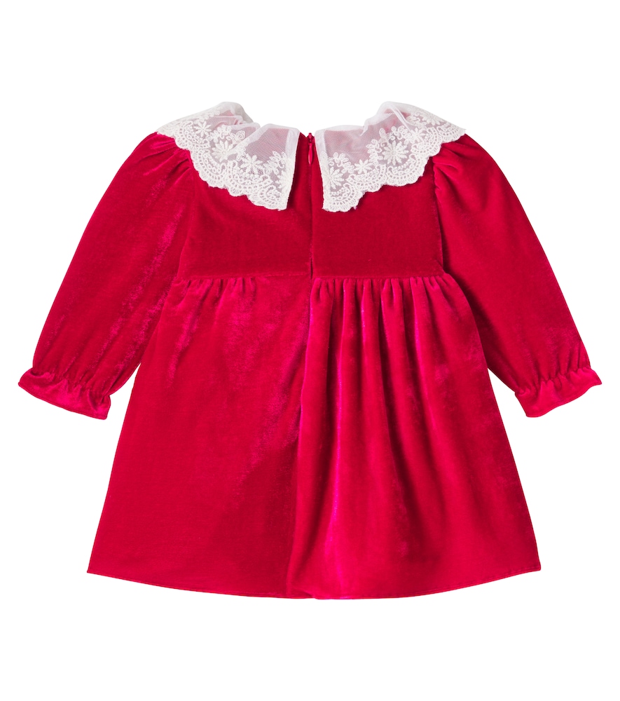  Patachou Patachou Baby Kleid Aus Samt Mit Spitze 