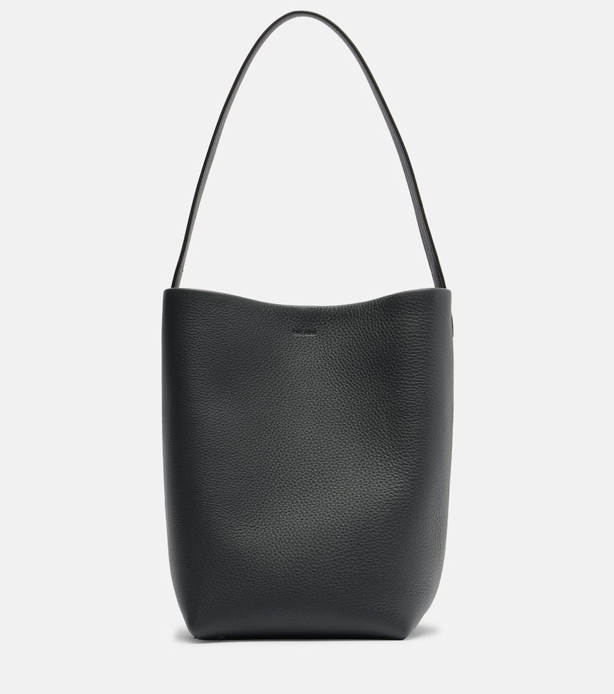 The Row Park N/s Medium Leather Tote Bag In Green