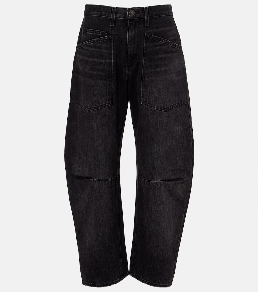 Nili Lotan Shon Mid-rise Barrel-leg Jeans