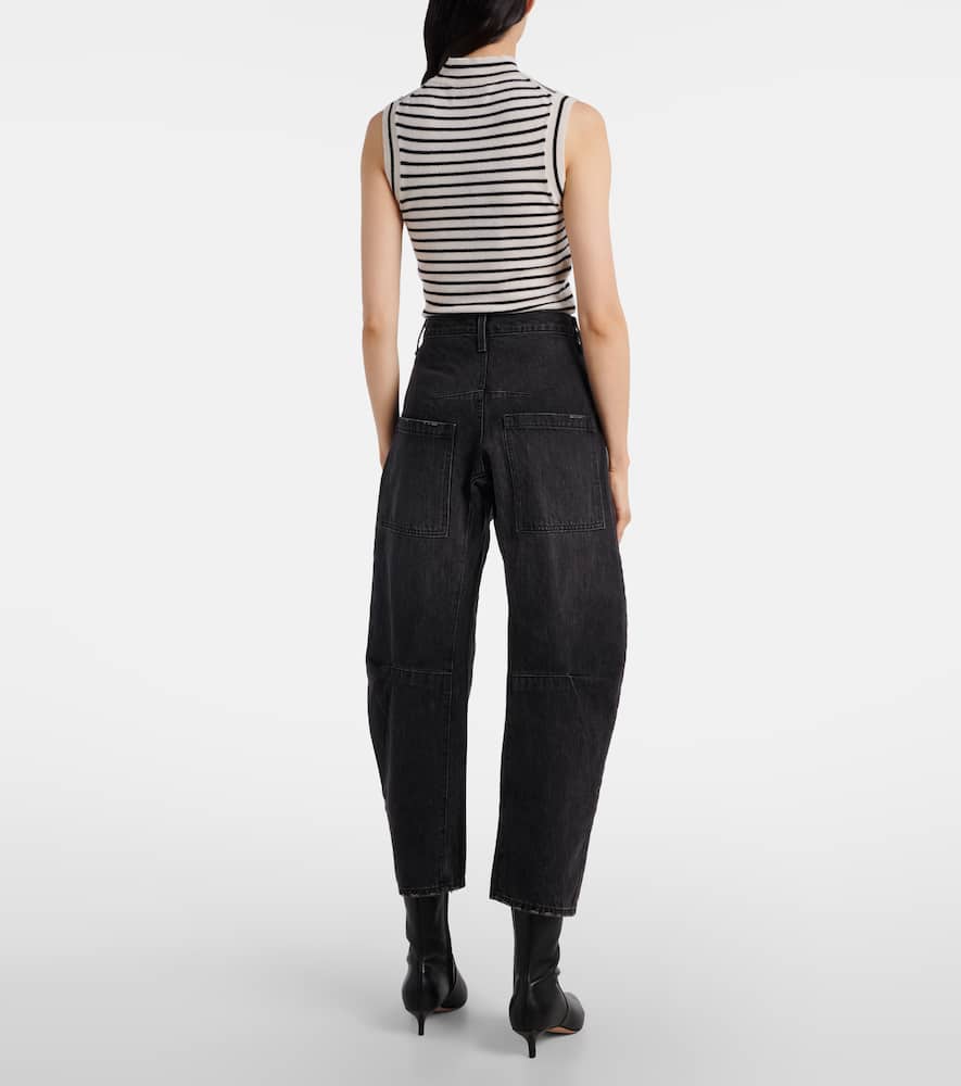 Nili Lotan Shon Mid-rise Barrel-leg Jeans