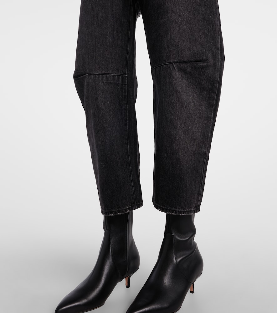 Nili Lotan Shon Mid-rise Barrel-leg Jeans