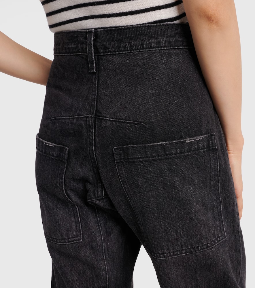 Nili Lotan Shon Mid-rise Barrel-leg Jeans