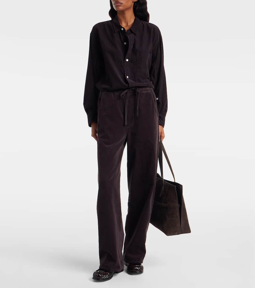 Citizen Of Humanity Aurora Pulla Cotton Corduroy Wide-leg Pants In Brown