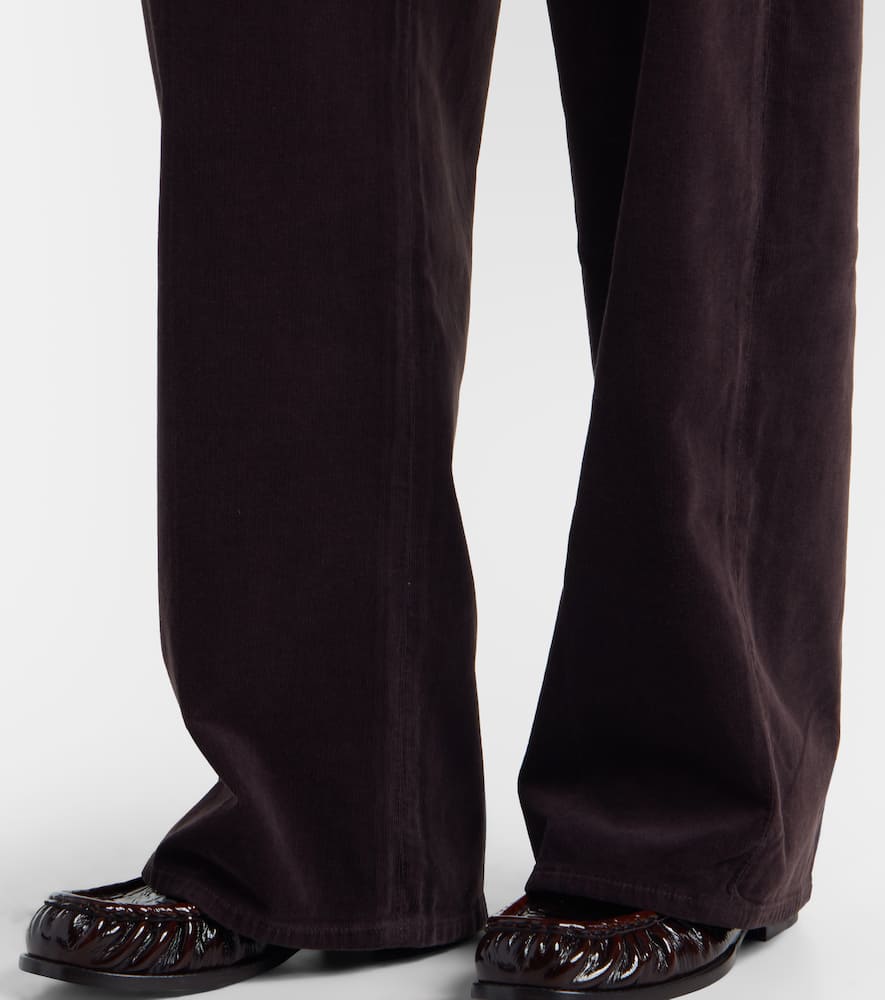 Citizen Of Humanity Aurora Pulla Cotton Corduroy Wide-leg Pants In Brown