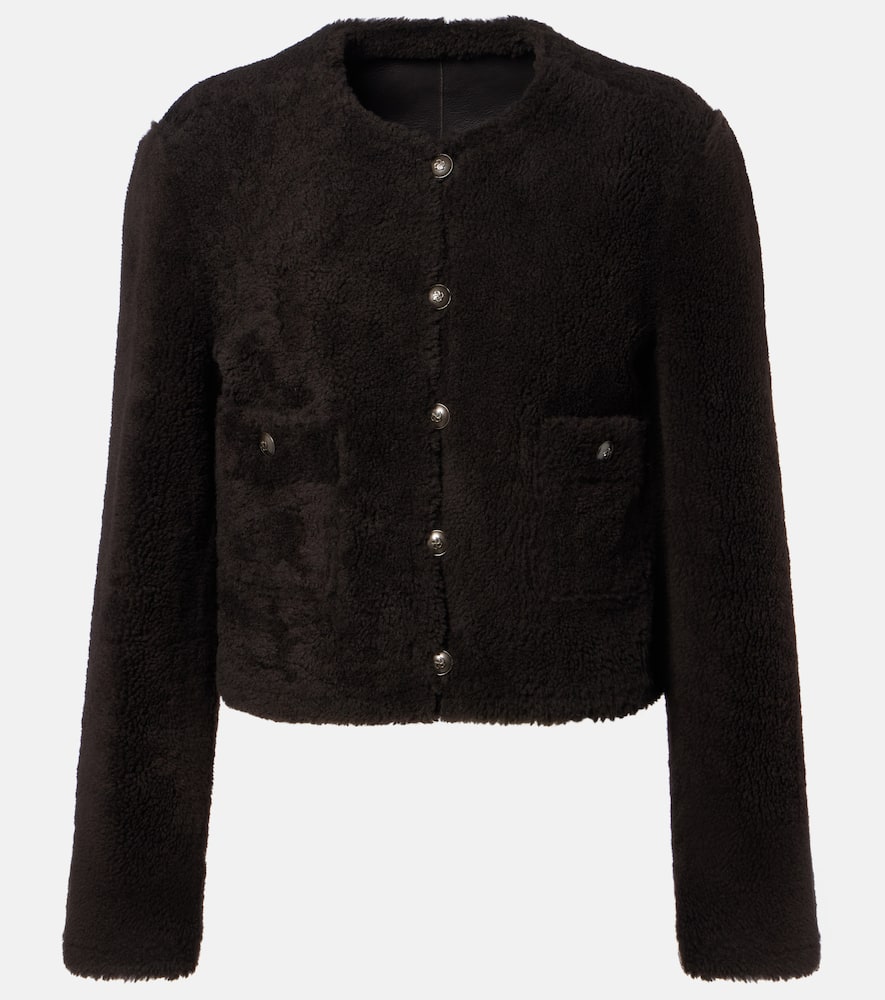 Dorothee Schumacher Soft Touch Cropped Reversible Leather Jacket In Brown
