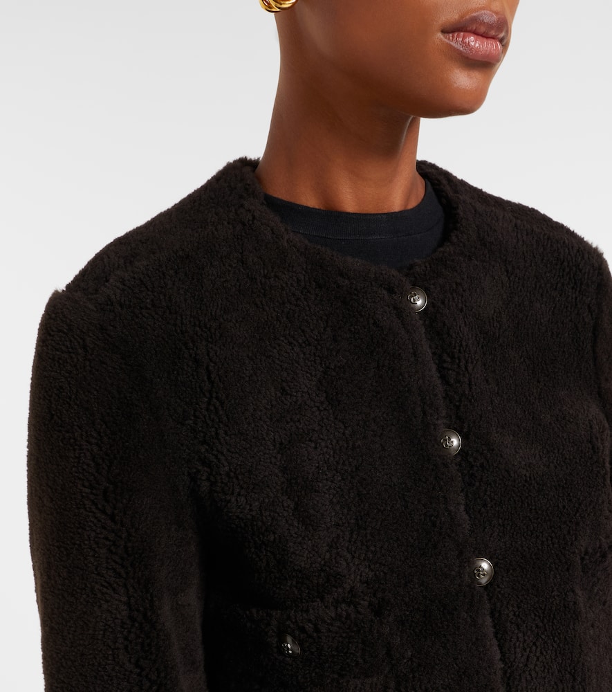 Dorothee Schumacher Soft Touch Cropped Reversible Leather Jacket In Brown