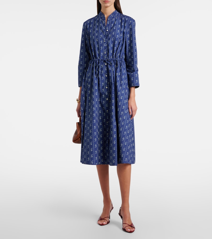  Tory Burch Tory Burch Bedrucktes Hemdblusenkleid Aus Baumwolle 