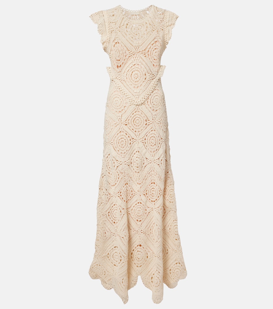 Ulla Johnson Annalisa Crochet Cotton Maxi Dress In Multi