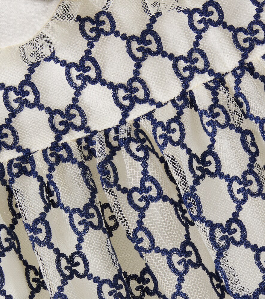  Gucci Kids Gucci Kids Baby Kleid Gg Aus Tüll 