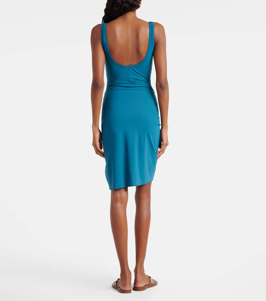 Karla Colletto Basics Beach Cover-up In Blue