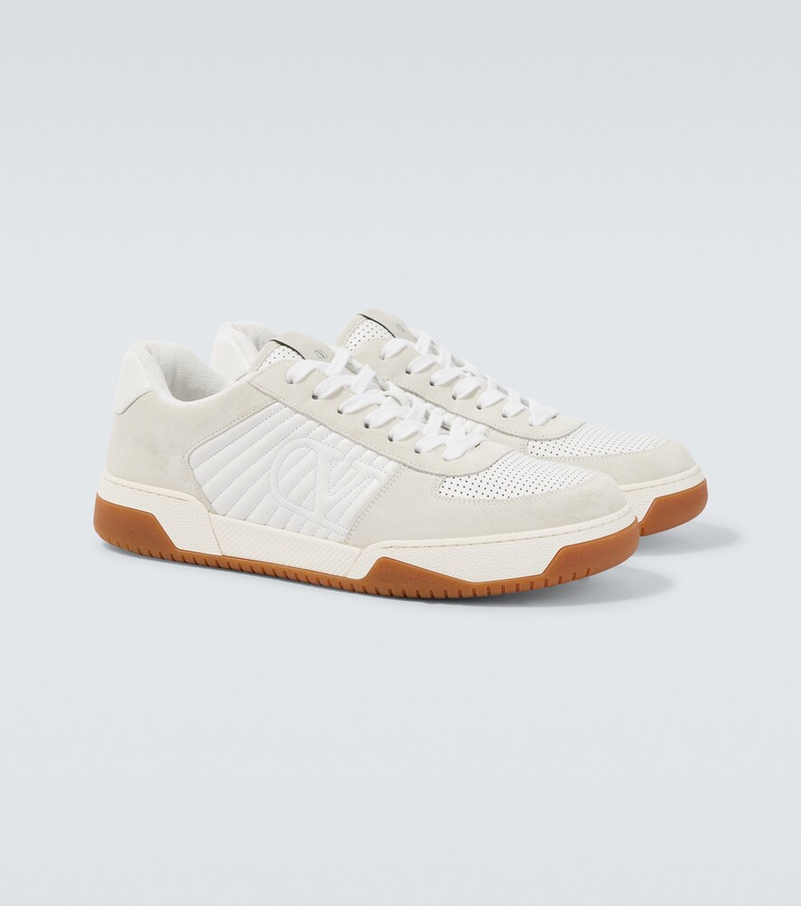 Valentino Garavani Signature Detail Ankle Padding Sneakers With Interchangeable Laces In White