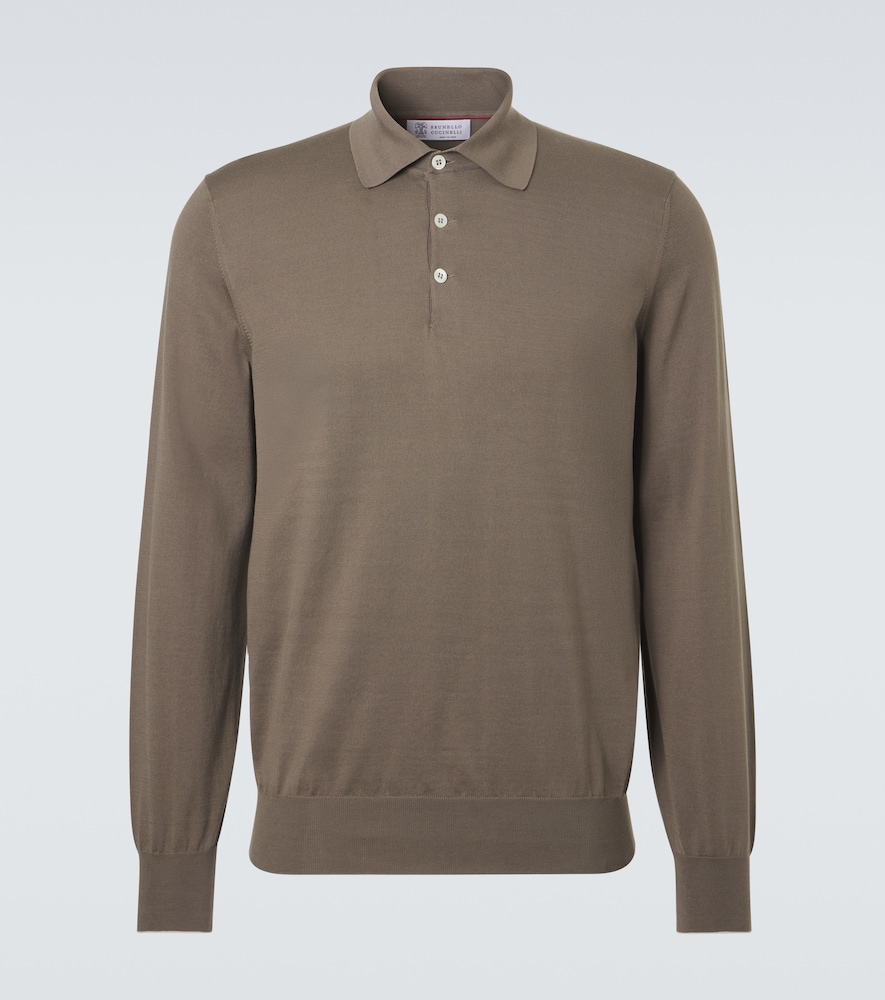 Brunello Cucinelli Men's Brown Cotton Polo Shirt UK Size 46 - Mytheresa