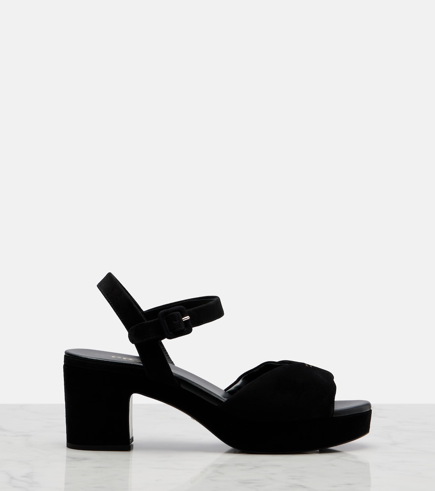  Prada Prada Sandalen Aus Veloursleder 