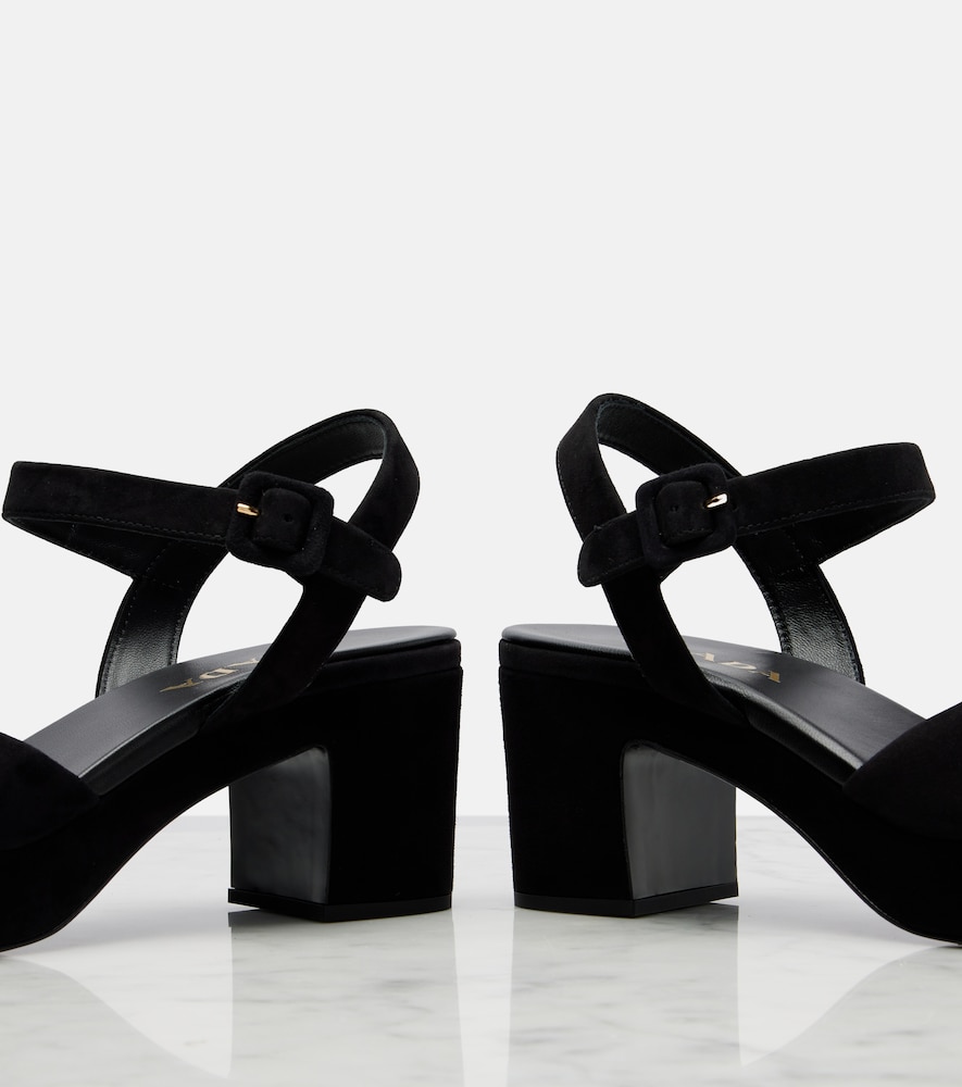  Prada Prada Sandalen Aus Veloursleder 