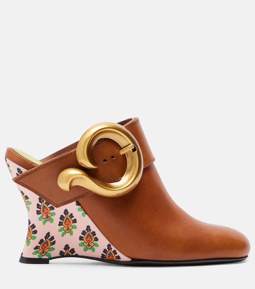  Etro Etro Wedges Sabot Aus Leder 
