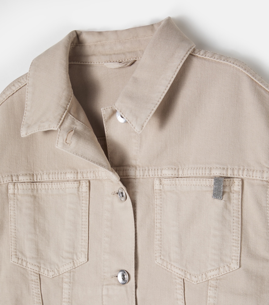  Brunello Cucinelli Kids Brunello Cucinelli Kids Jeansjacke Monili 