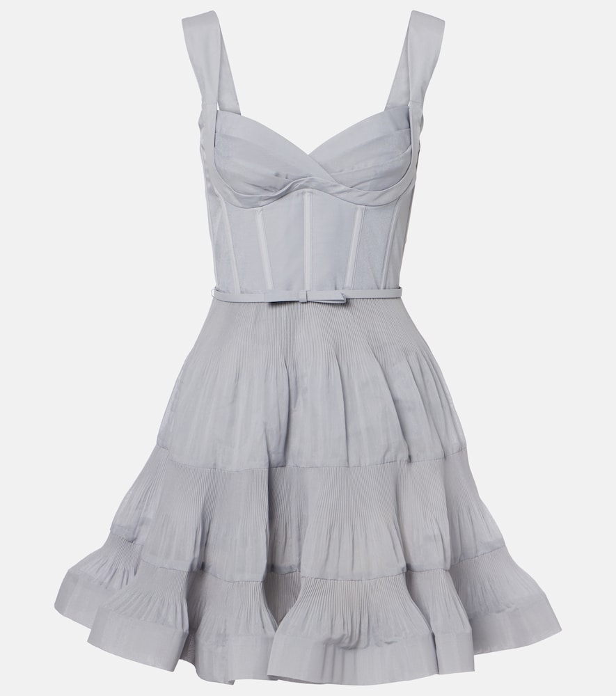 Zimmermann Pleated bustier minidress