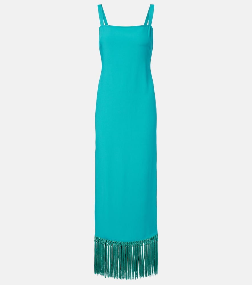Taller Marmo Donna Abito Midi Palermo Con Frange Turchese It Taglia 38- Mytheresa