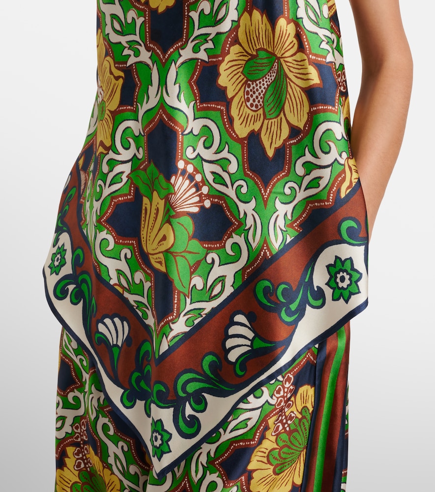  Alemais Alã©mais Liana Printed Silk Satin Top 