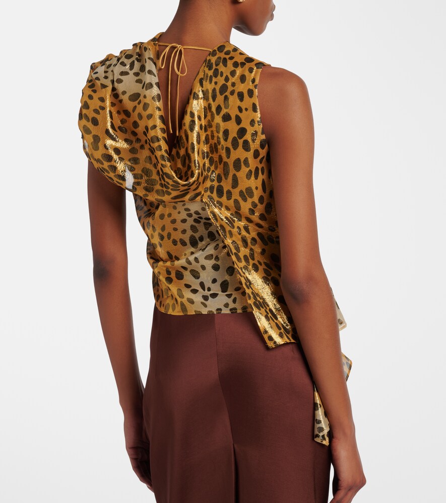  Jacques Wei Jacques Wei Silk-blend Lamã© Top 