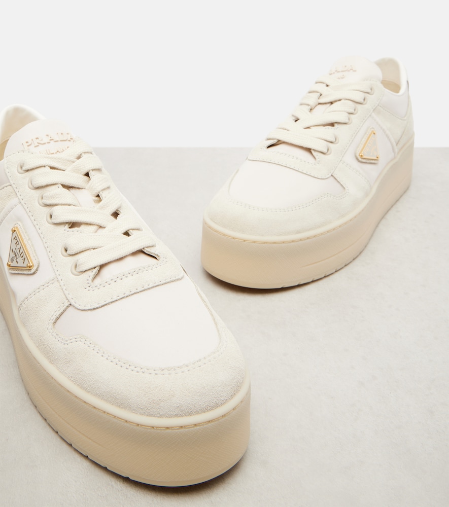  Prada Prada Sneakers Downtown Bold Aus Re-nylon Und Veloursleder 