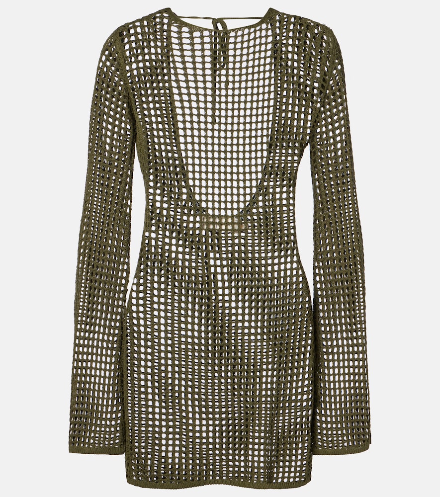 Abito corto Serena in maglia traforata