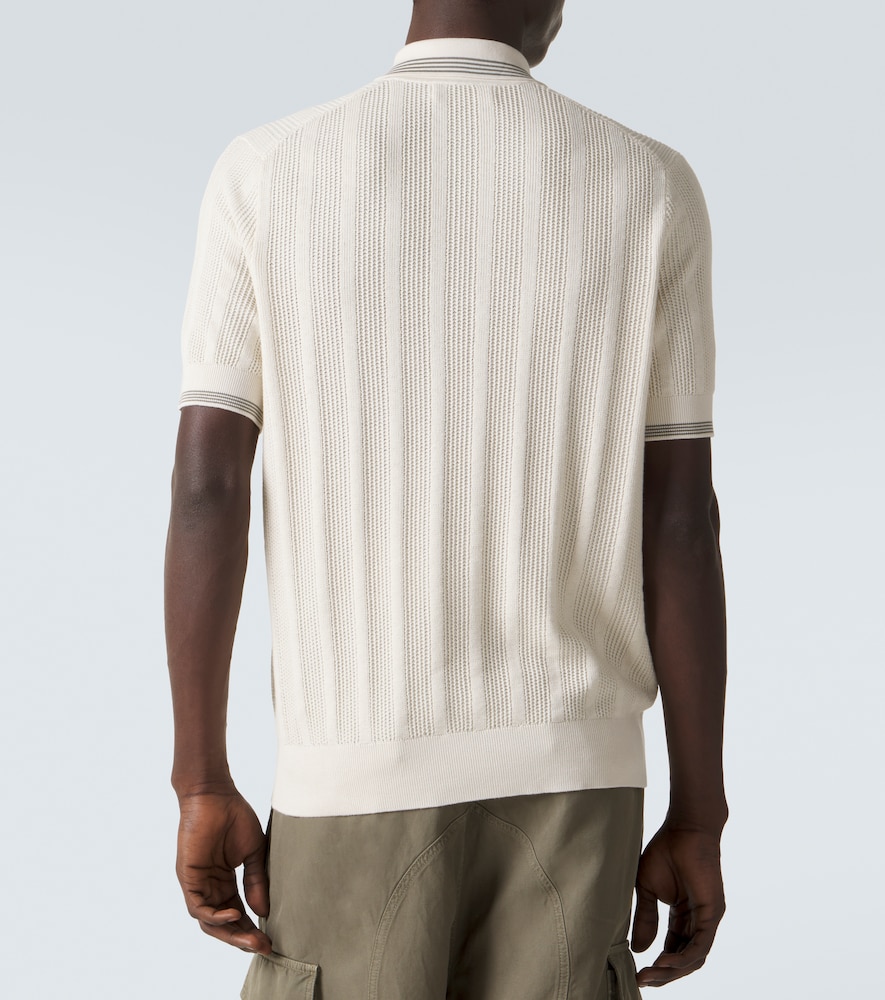  Brunello Cucinelli Brunello Cucinelli Polohemd Aus Rippstrick 