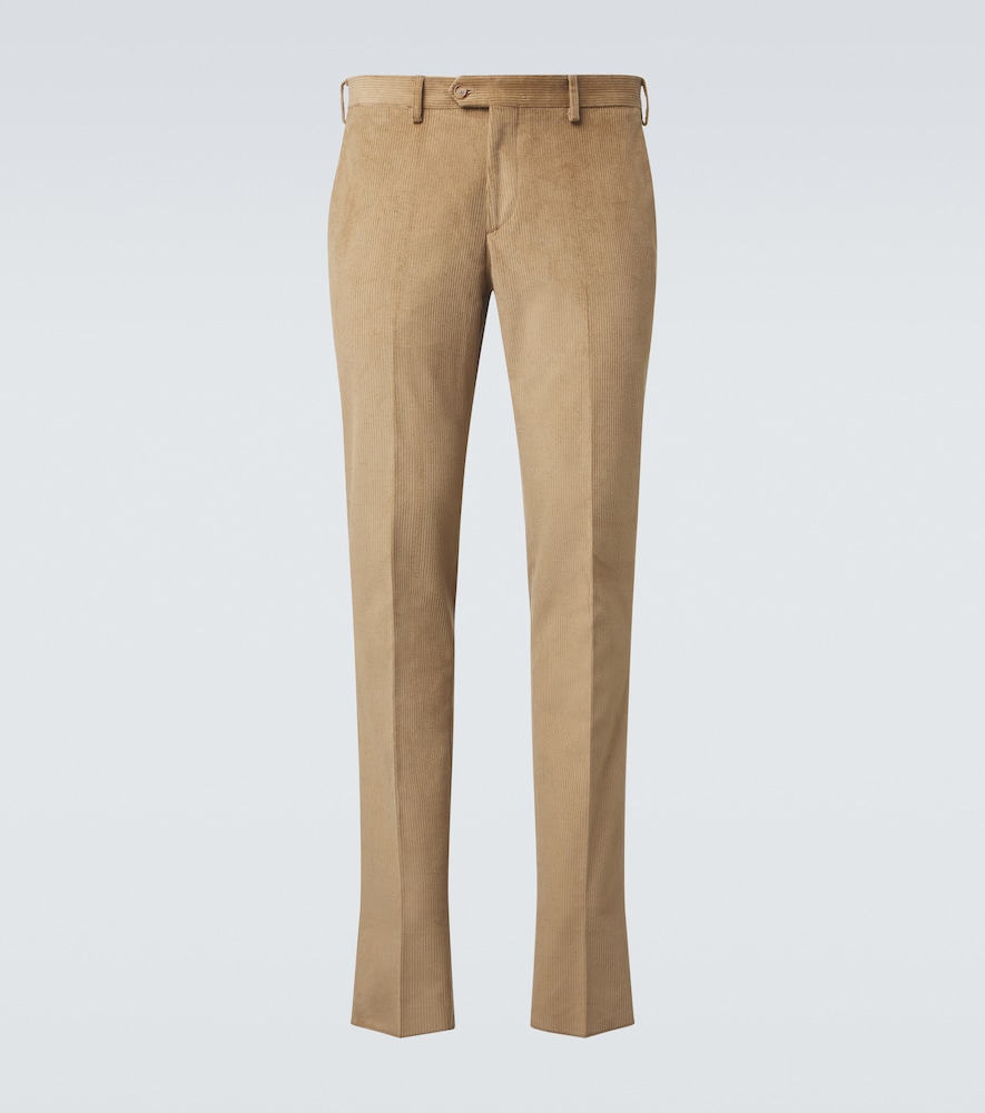Pantaloni slim in velluto a coste di cotone