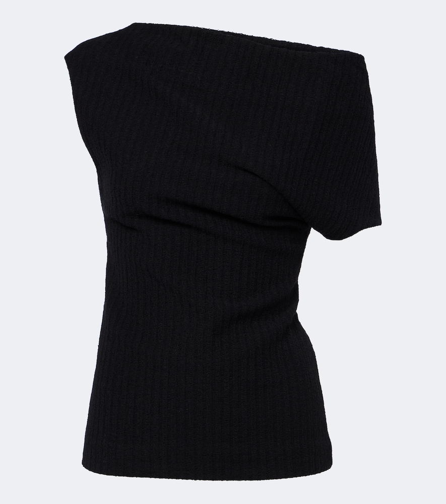 One-Shoulder Top aus Baumwolle