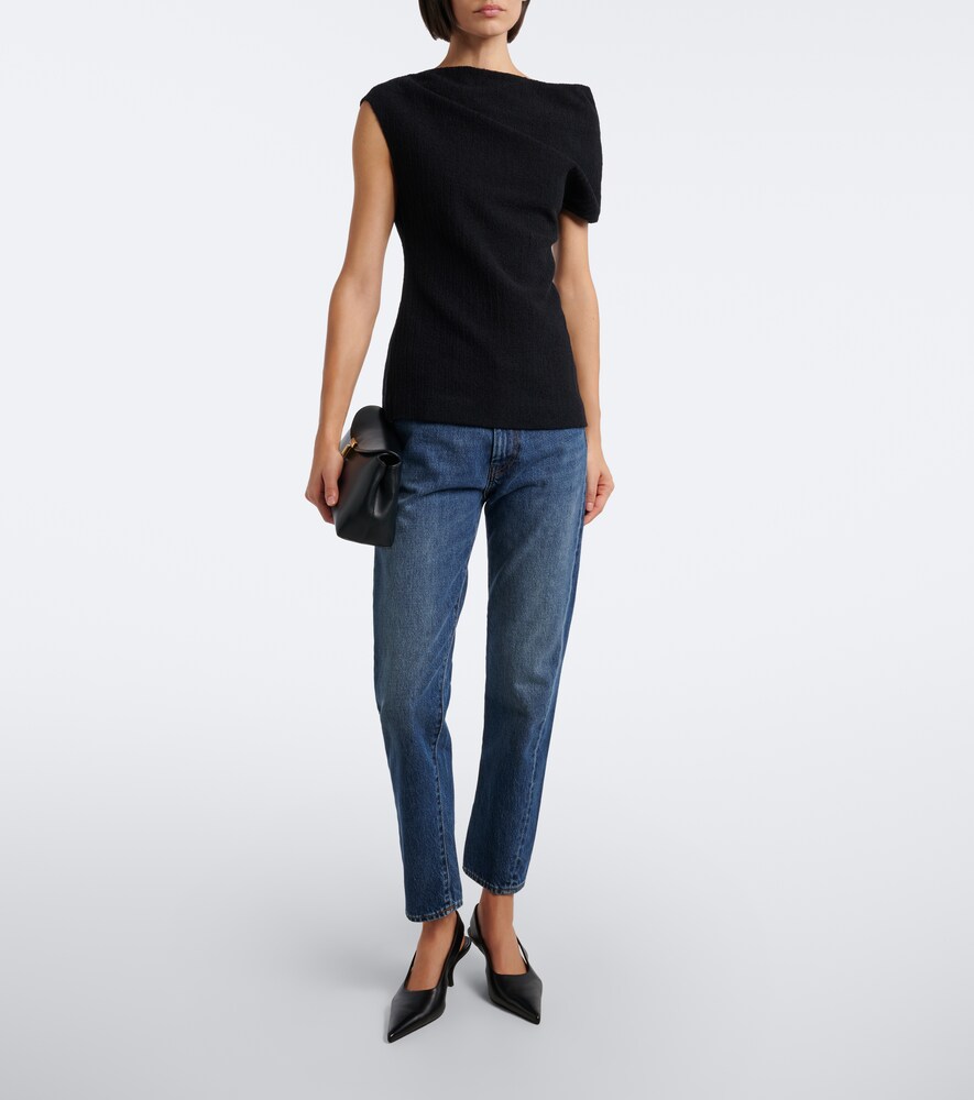 One-Shoulder Cotton Top
