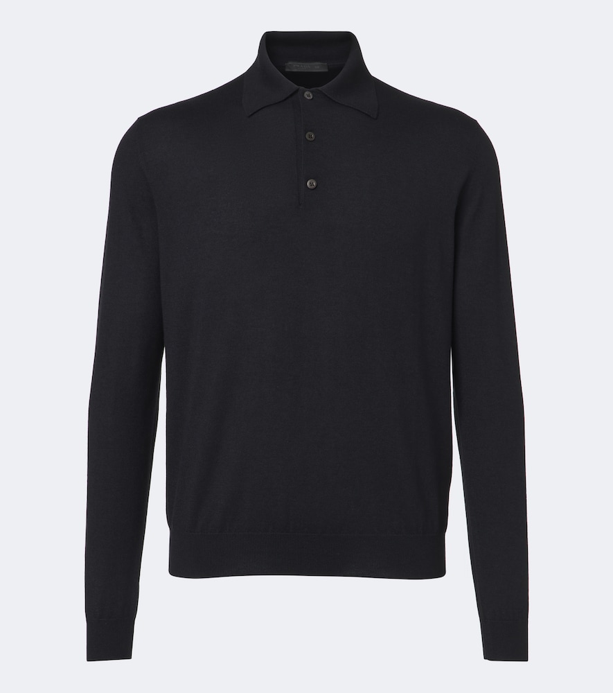 Prada Prada Cashmere and silk polo sweater
