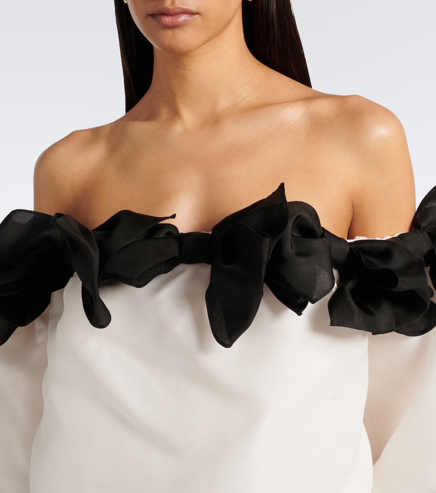 Bow-Detail Off-Shoulder Top