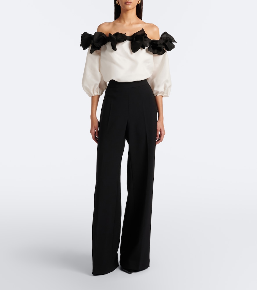 Bow-Detail Off-Shoulder Top