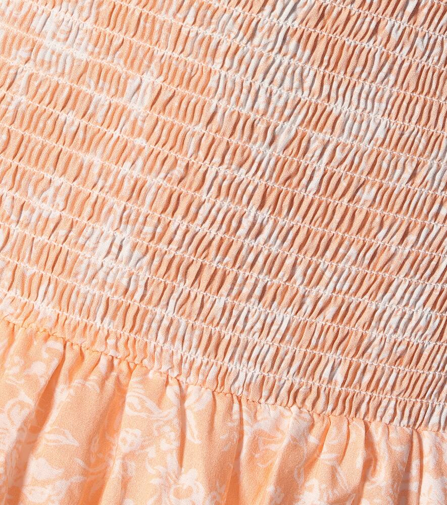 CAROLINE CONSTAS MALTA OFF-SHOULDER COTTON MAXI DRESS