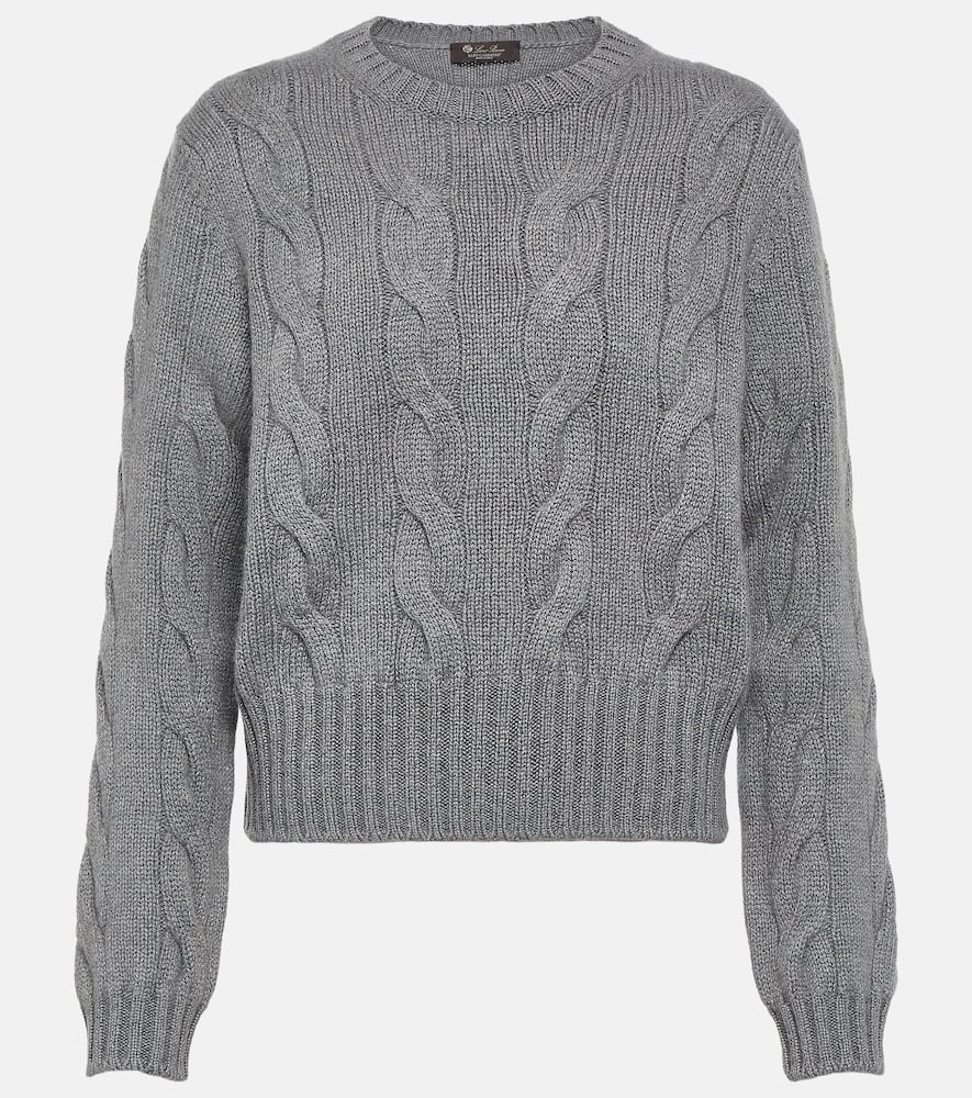 Cable-knit cashmere sweater