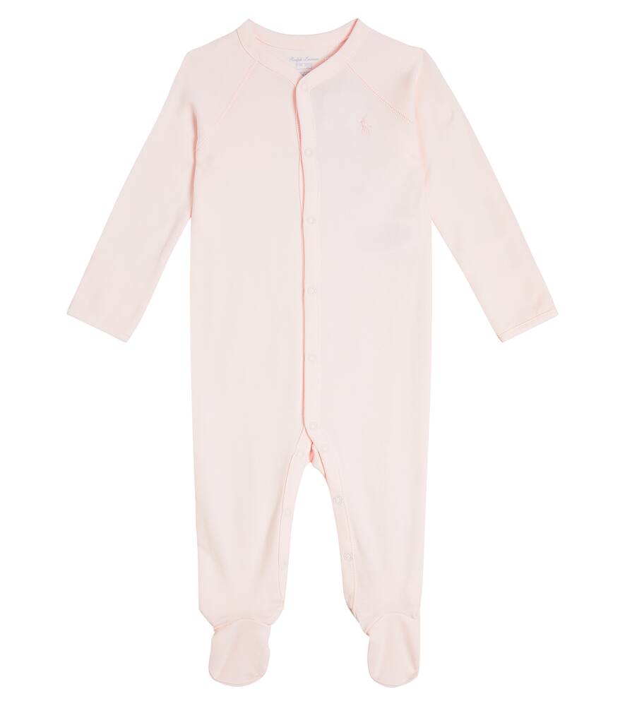 Polo Ralph Lauren Babies' 棉质连身衣 In Pink