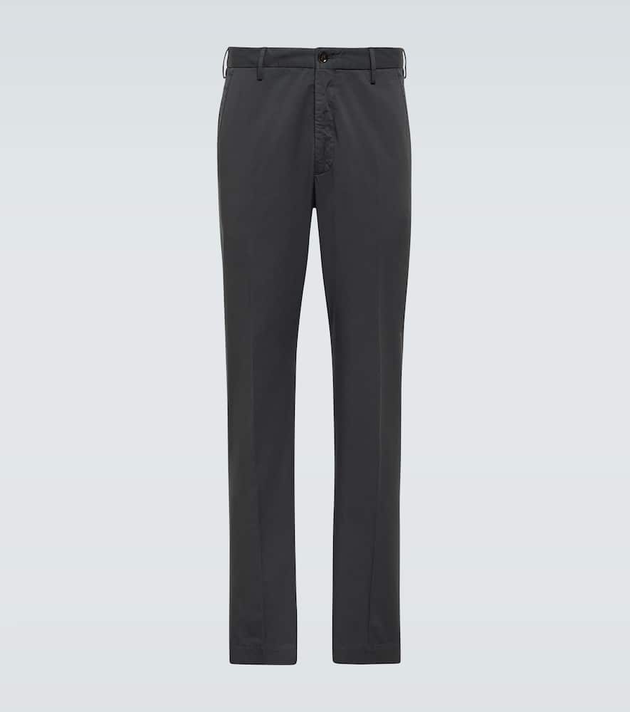Cotton straight pants
