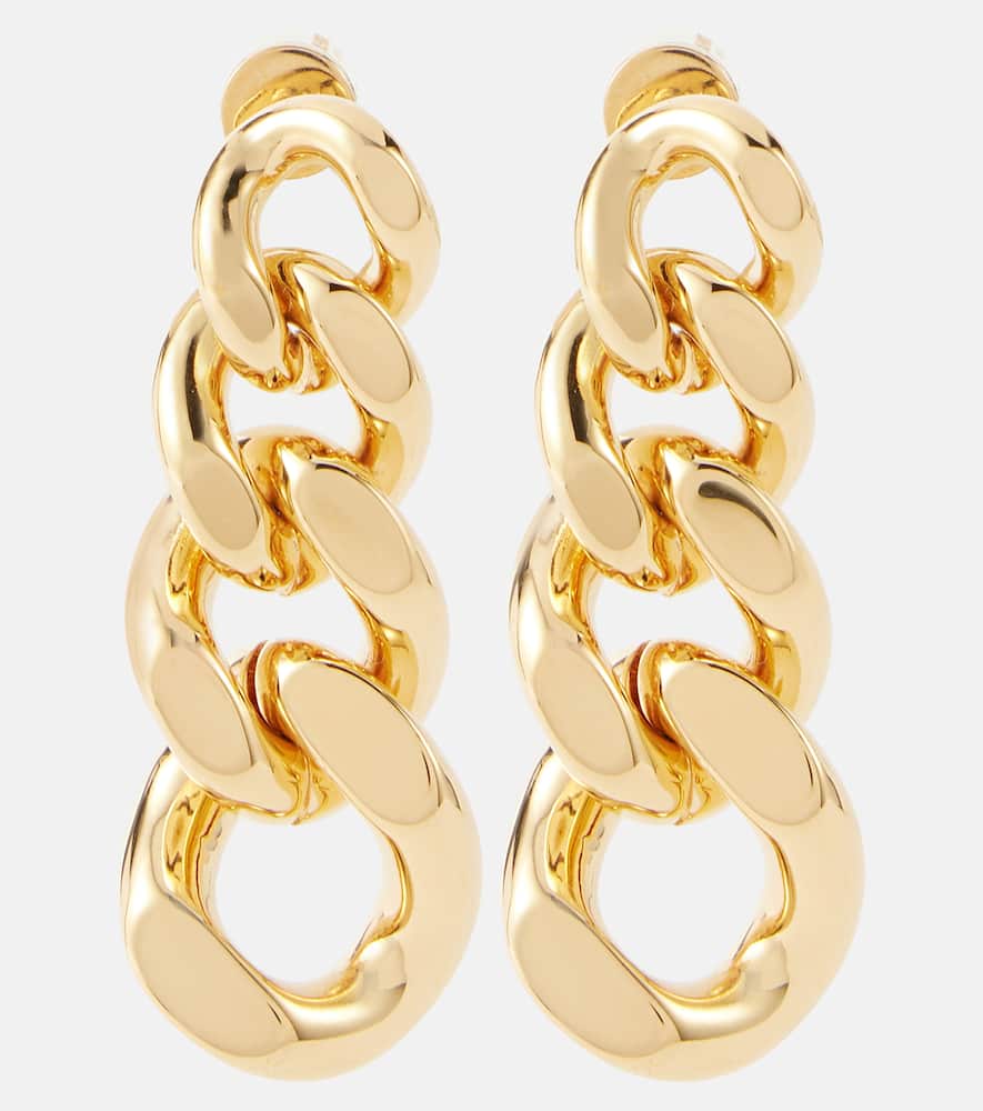 Jil Sander Dw5 Drop Earrings In Gold