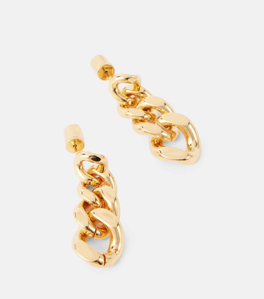 Jil Sander Dw5 Drop Earrings In Gold